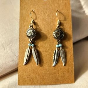 Southwestern style dangle earrings.